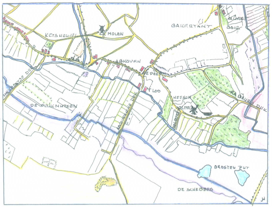 De Volmolen aan de Heesch - plattegrond | Bron: Goôlse Geheimen